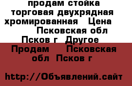 продам стойка торговая двухрядная, хромированная › Цена ­ 4 000 - Псковская обл., Псков г. Другое » Продам   . Псковская обл.,Псков г.